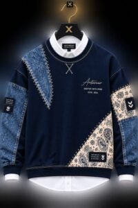 X-Premium Denim Paisley T-Shirt